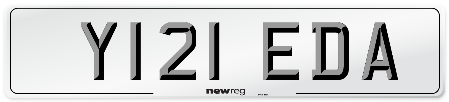 Y121 EDA Number Plate from New Reg